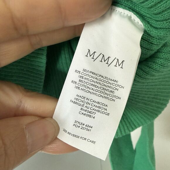 Cabi Wrap Belted Cocktail Cardigan Spearmint Green Sz M Preppy Ballerina Cottage - Picture 7 of 14